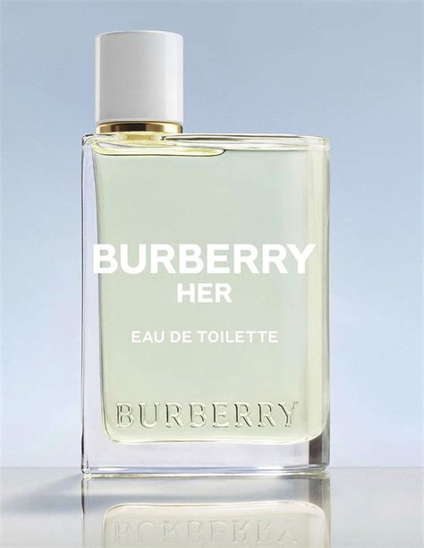 burberry her perfume range.